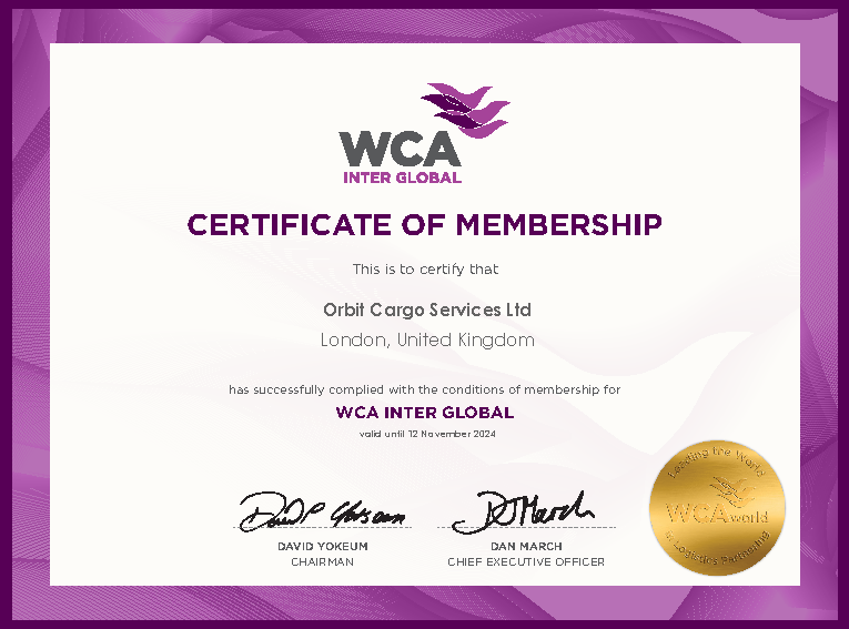 ORBIT CARGO SERVICES LTDWCA