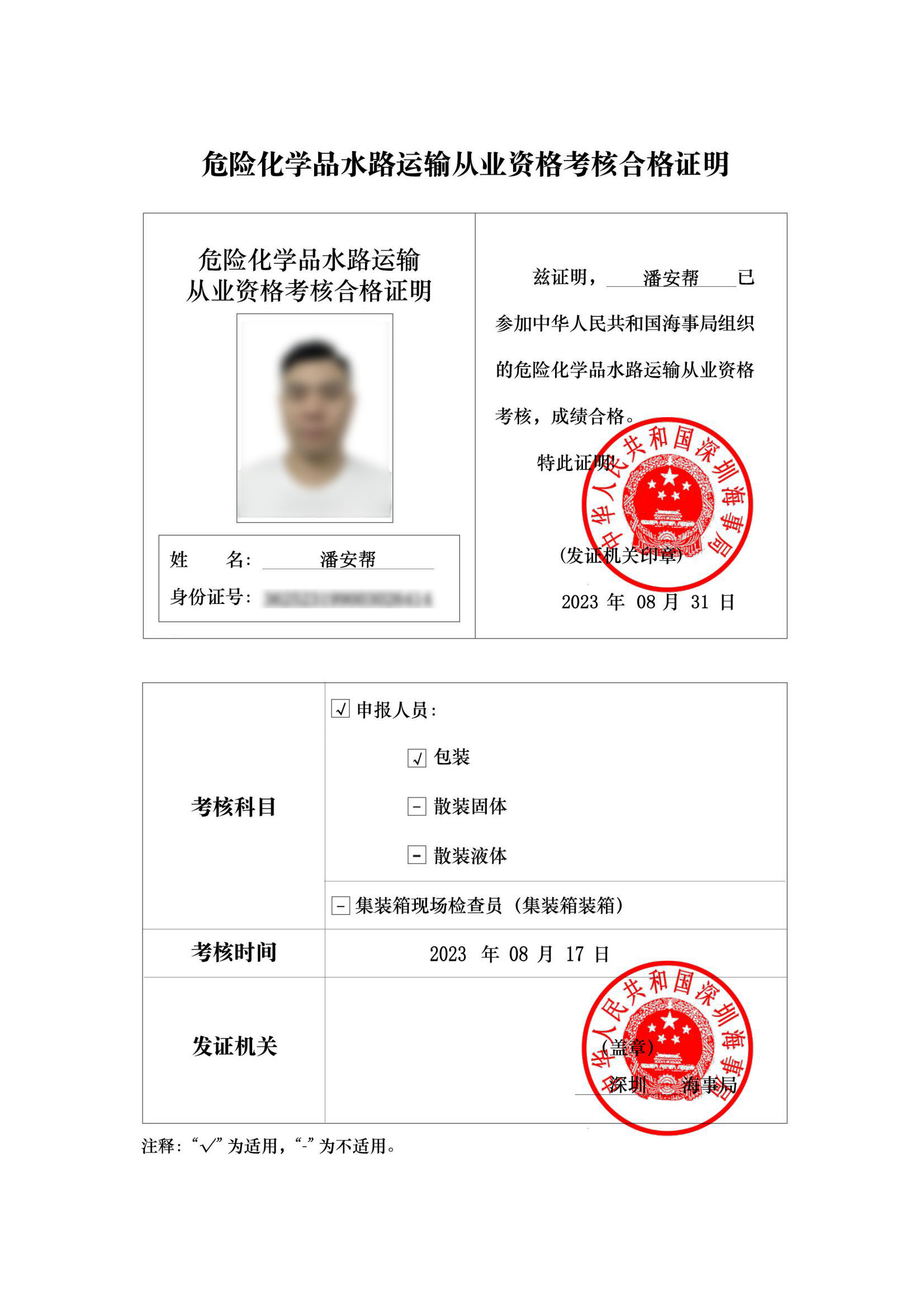 Shenzhen Blue Shark International Freight Agency Co. LtdDangerous goods declarati