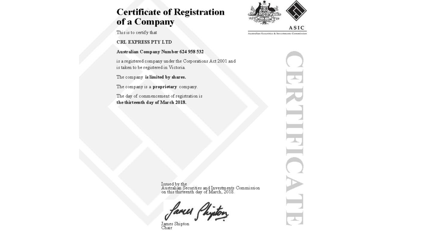 CRL Express Pty Ltd