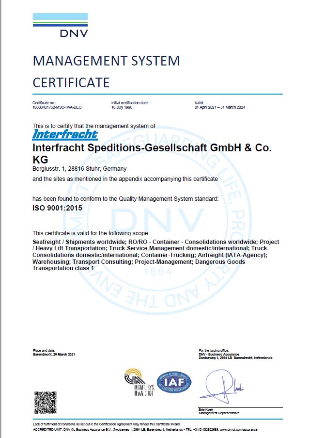 INTERFRACHT Air-Sea-Land Service GmbH