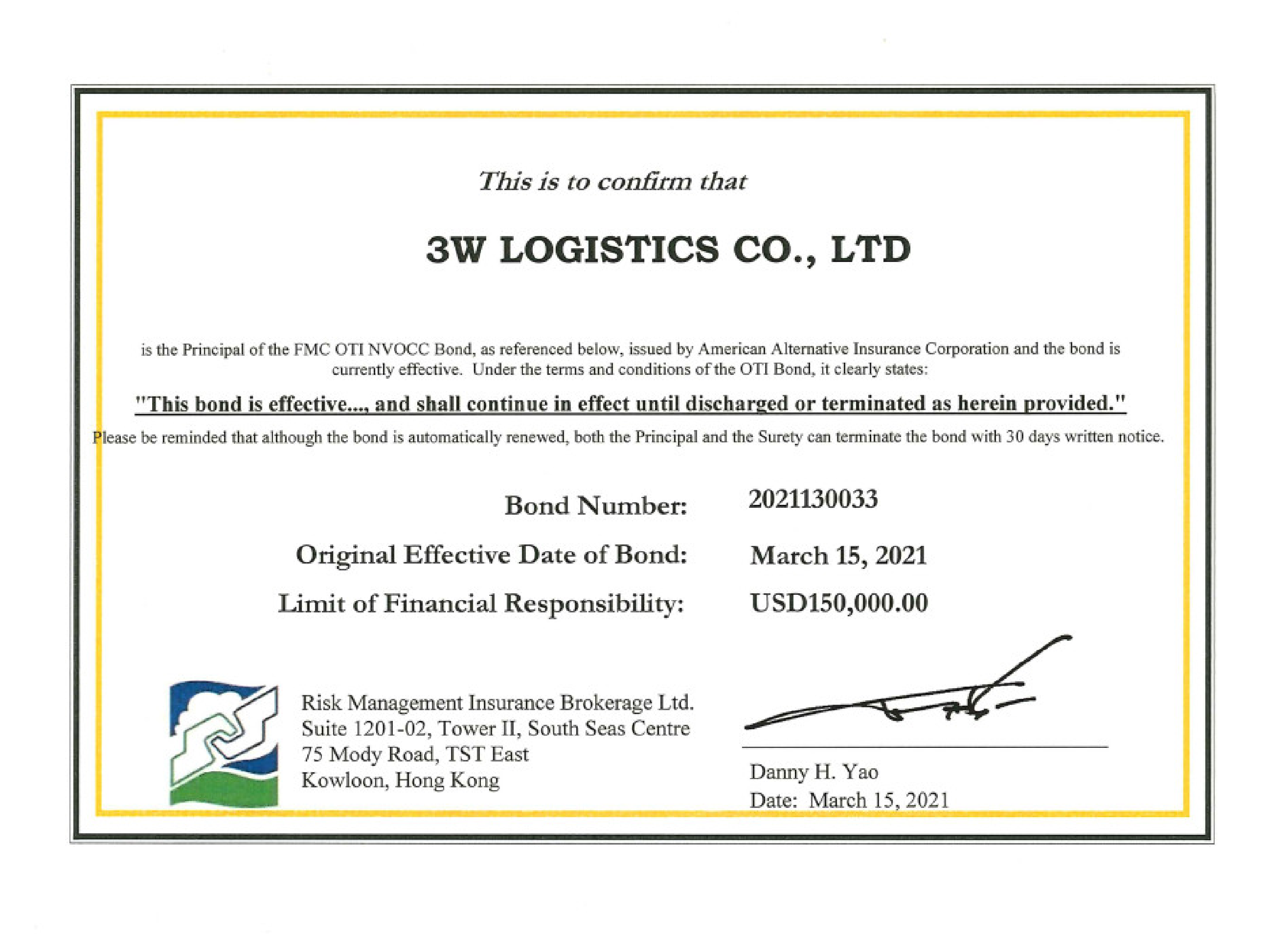 3W Logistics Co., Ltd