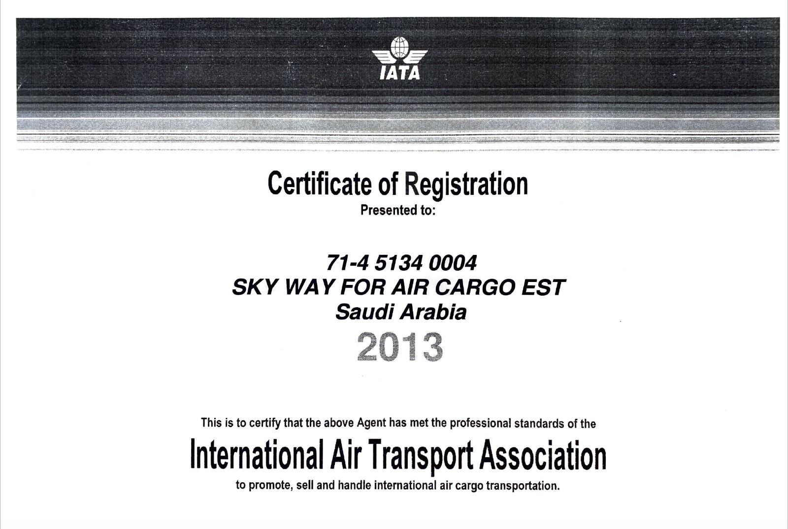 SKYWAY CARGO COMPANY