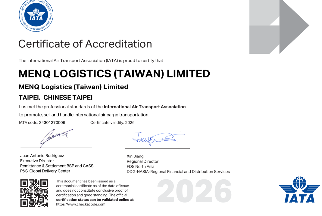 MENQ Logistics (Taiwan) Limited
