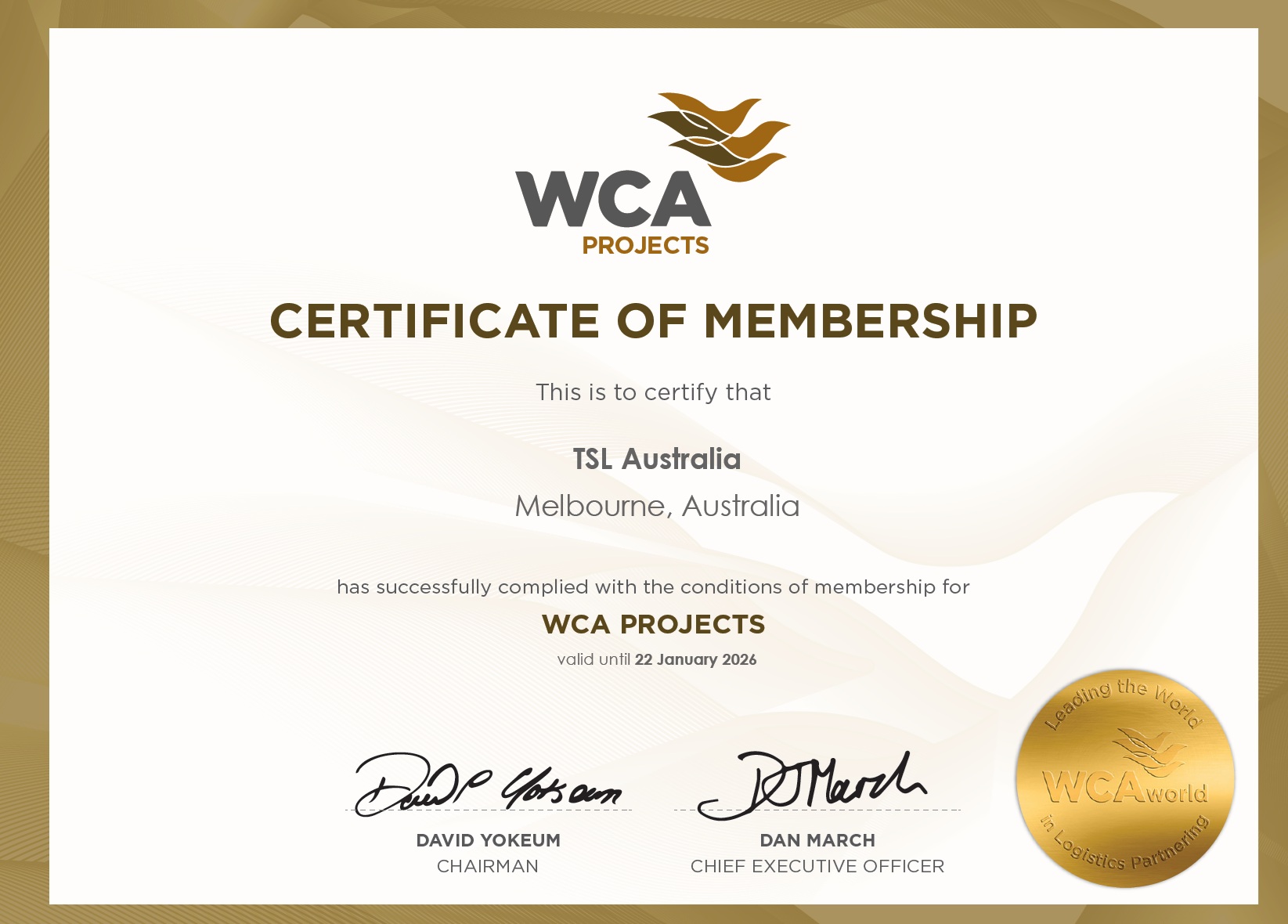 TSL AustraliaWCAPN