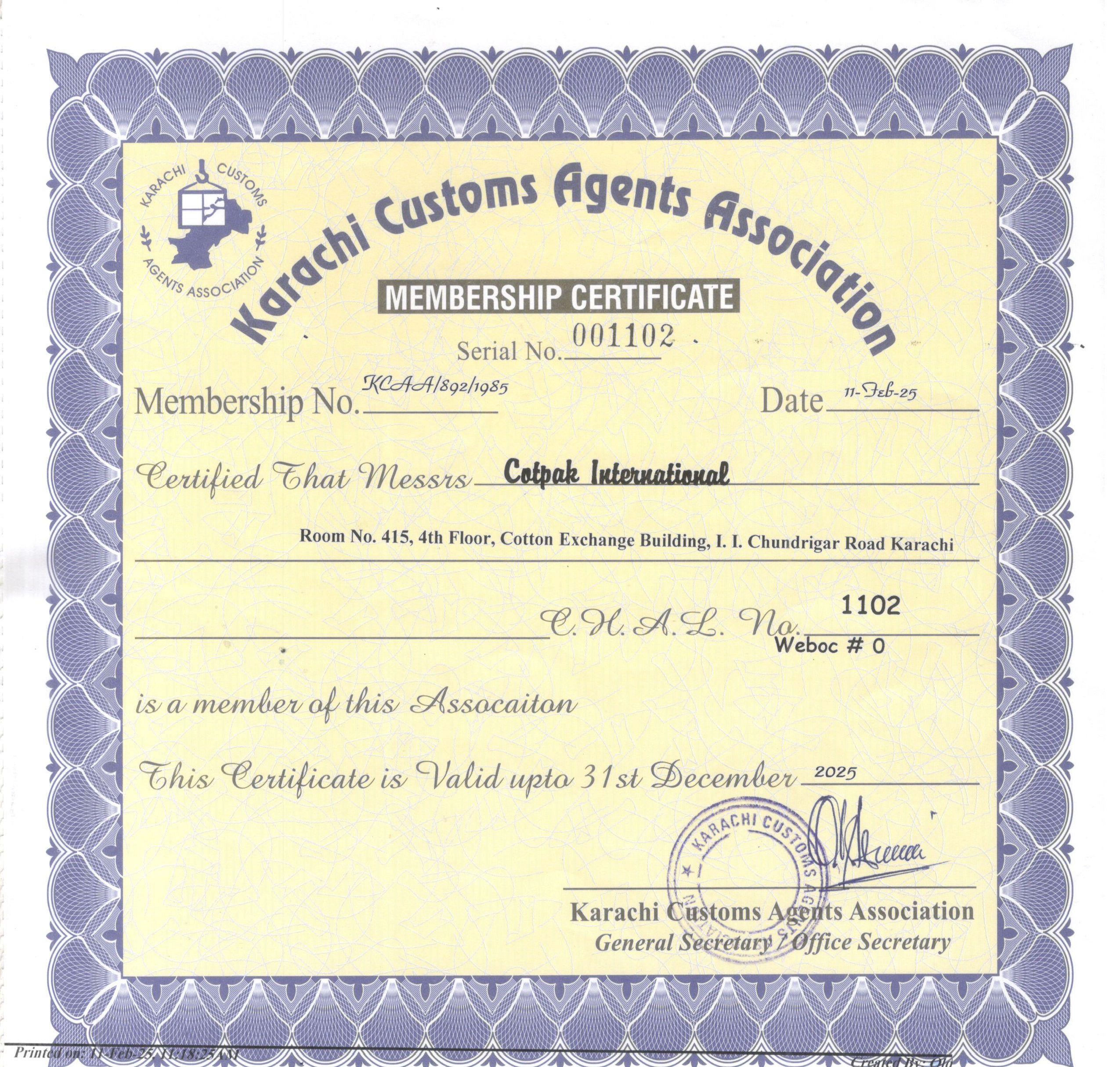 Cotpak InternationalKCCA