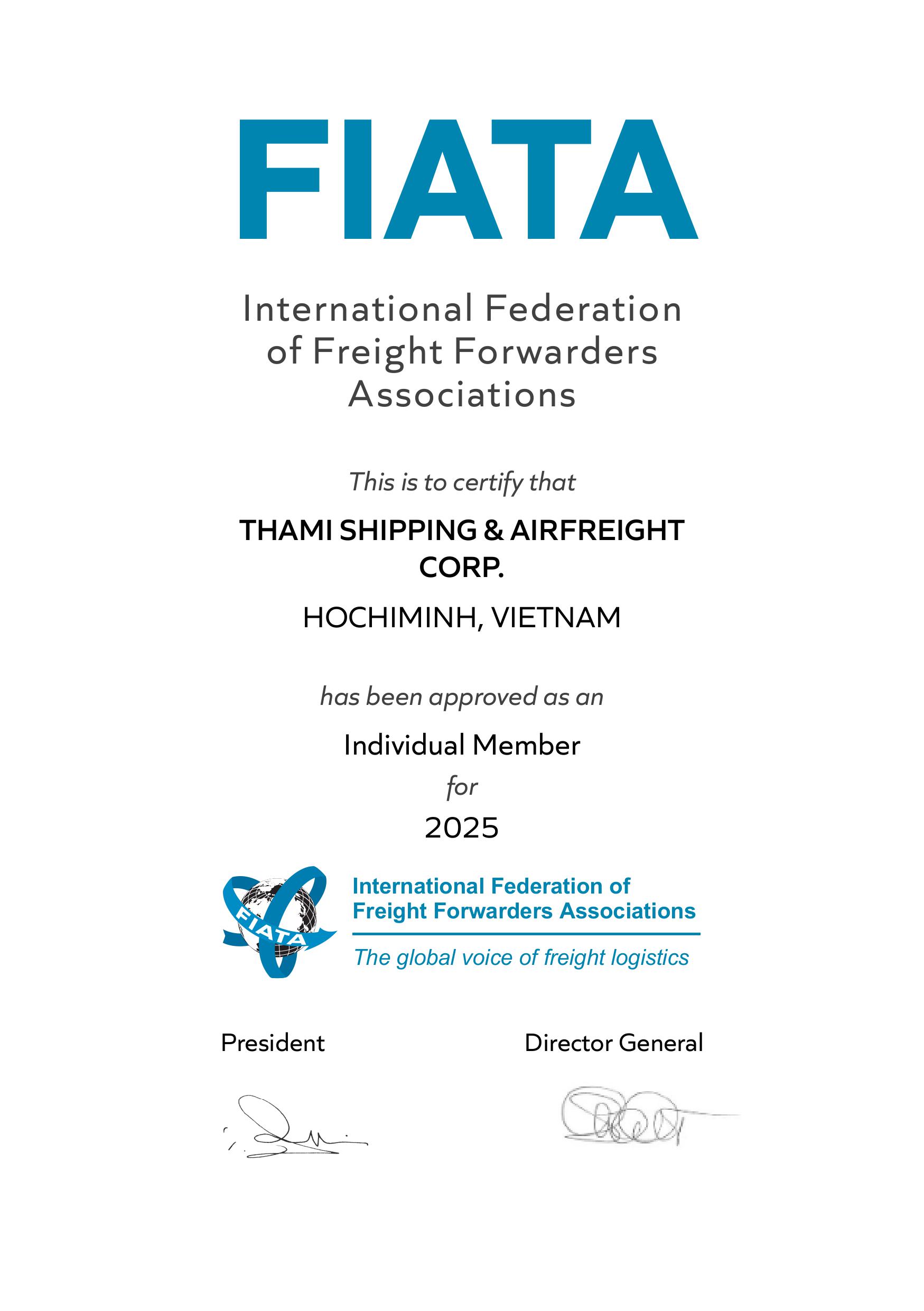 THAMI SHIPPING & AIRFREIGHT CORPORATION