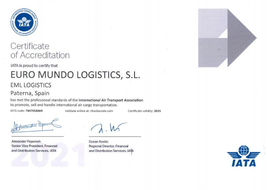 Euro Mundo Logistics SlIATA