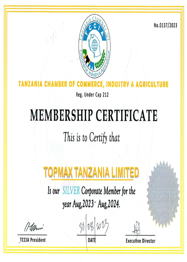 TOPMAX TANZANIA LIMITEDChamber of commerce