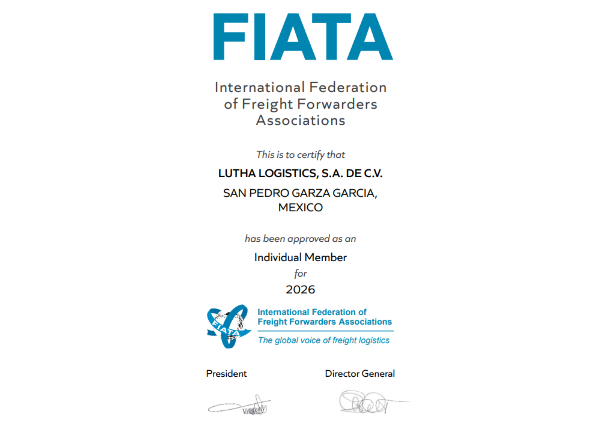 Lutha Logistics, S.A. de C.V.