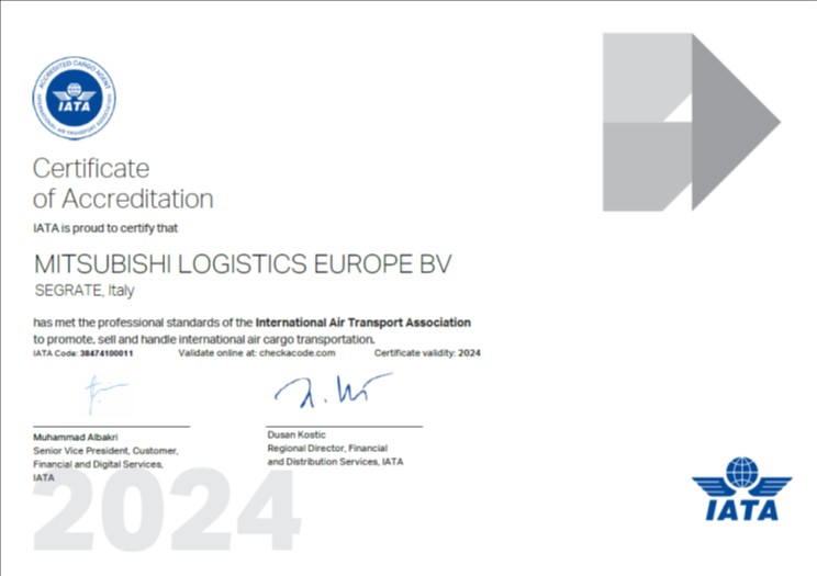 MITSUBISHI LOGISTICS EUROPE B.V.IATA