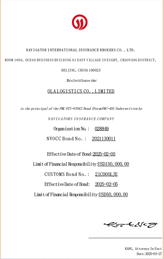 OLA LOGISTICS CO.,LTD.
