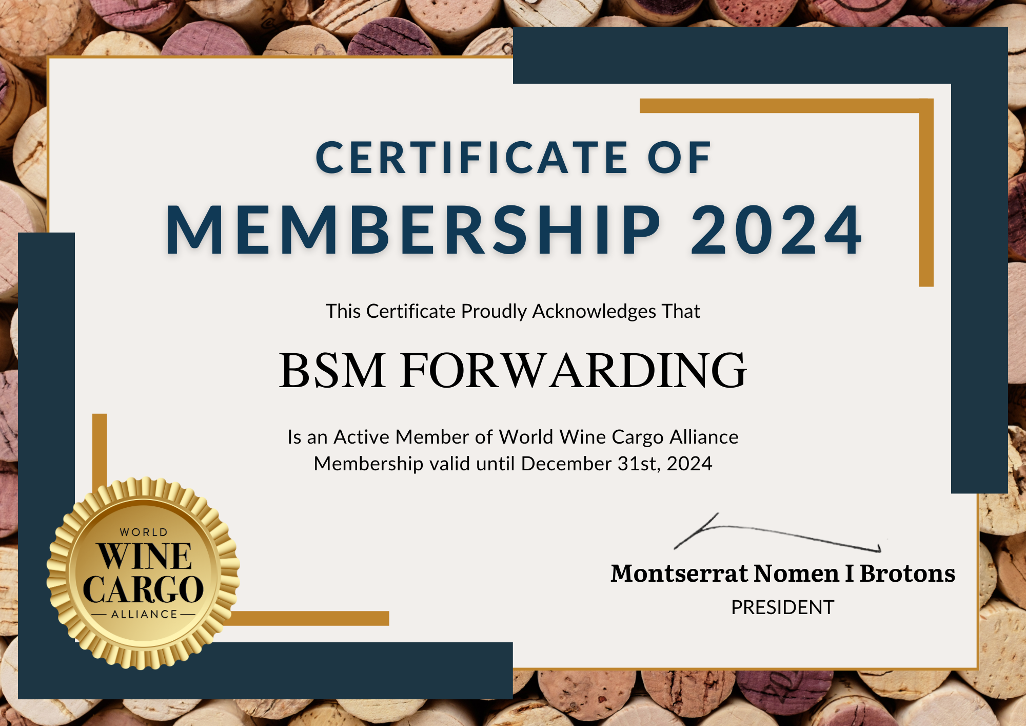 BSM FORWARDINGWWCA