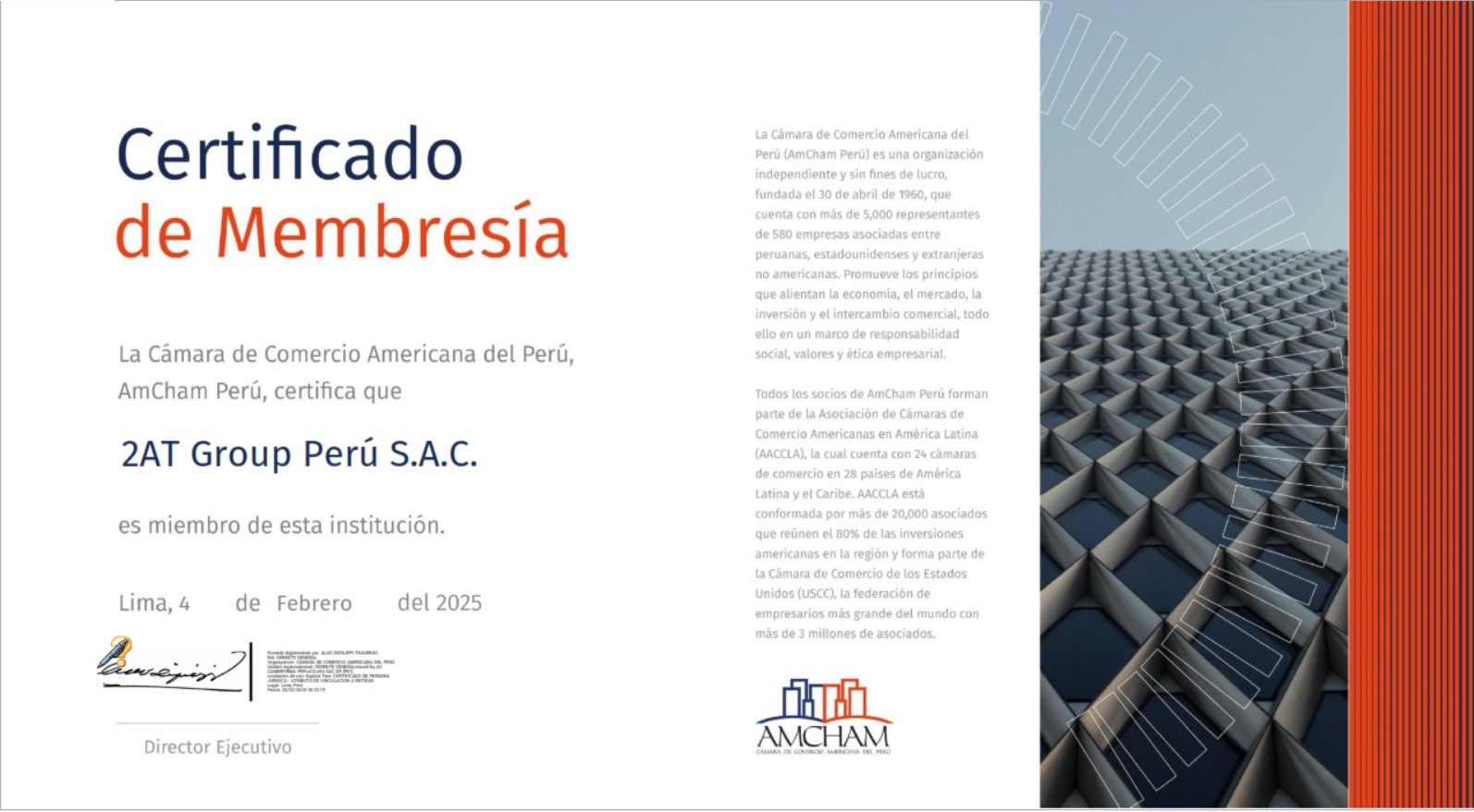 2AT GROUP PERU S.A.C.AMCHAM