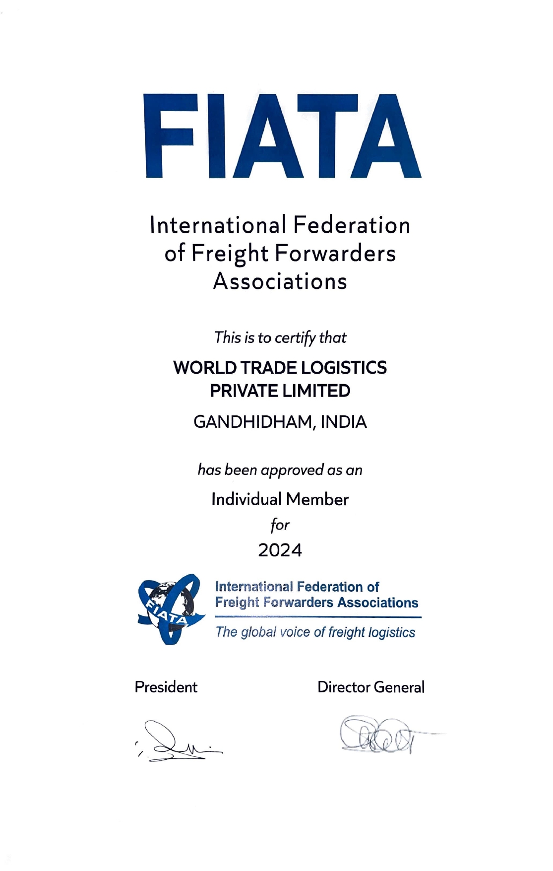 WORLD TRADE LOGISTICS PVT LTD