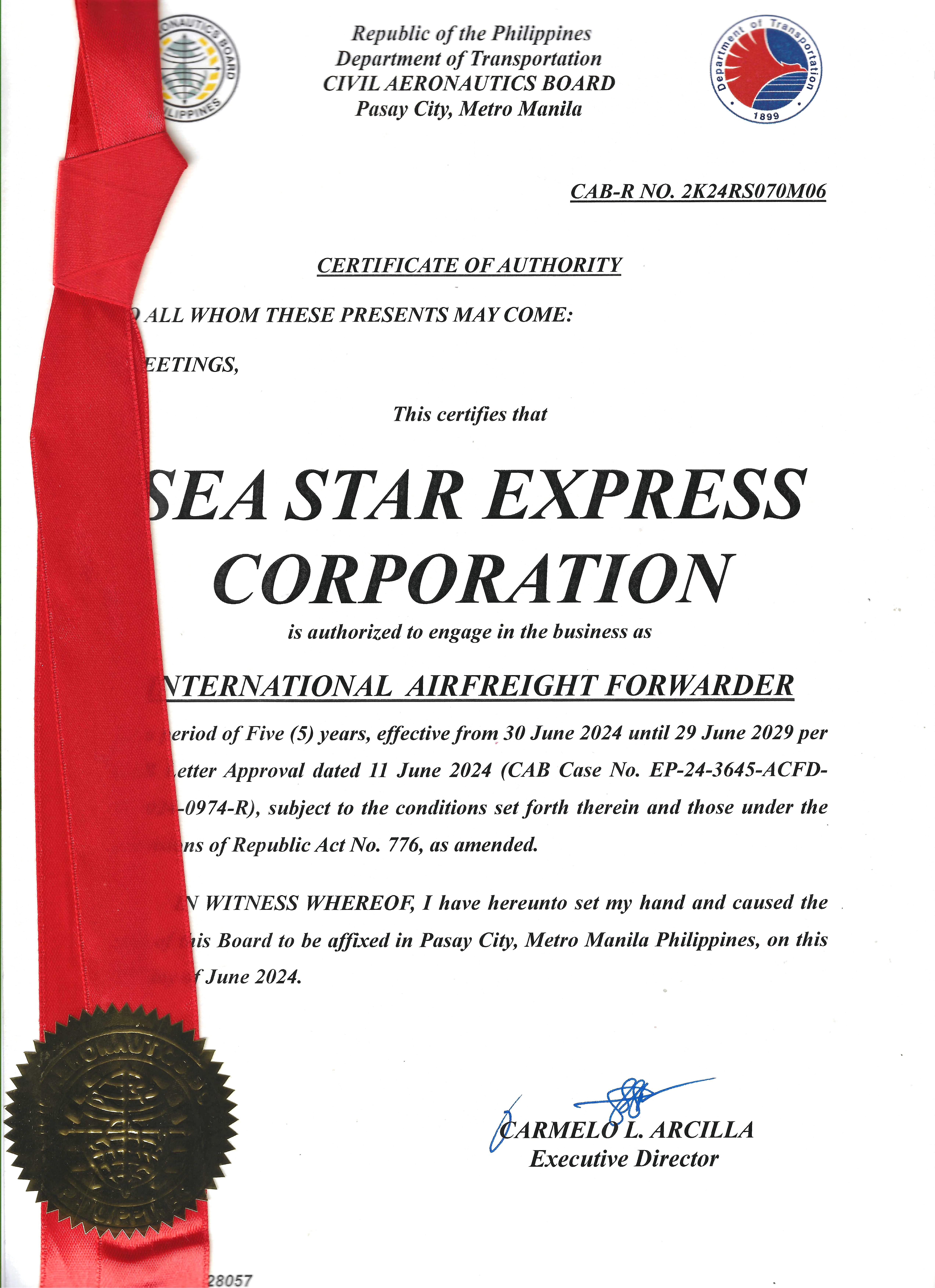 SEA STAR EXPRESS CORP