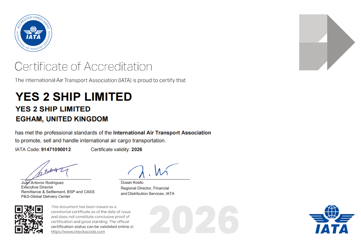 Yes 2 Ship Ltd