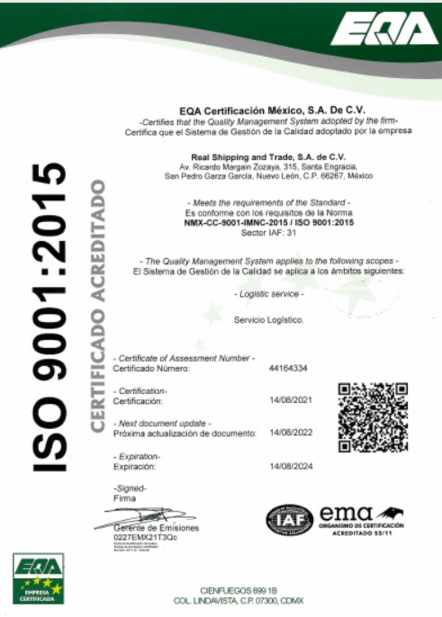 Real Shipping And Trade SA de CVISO