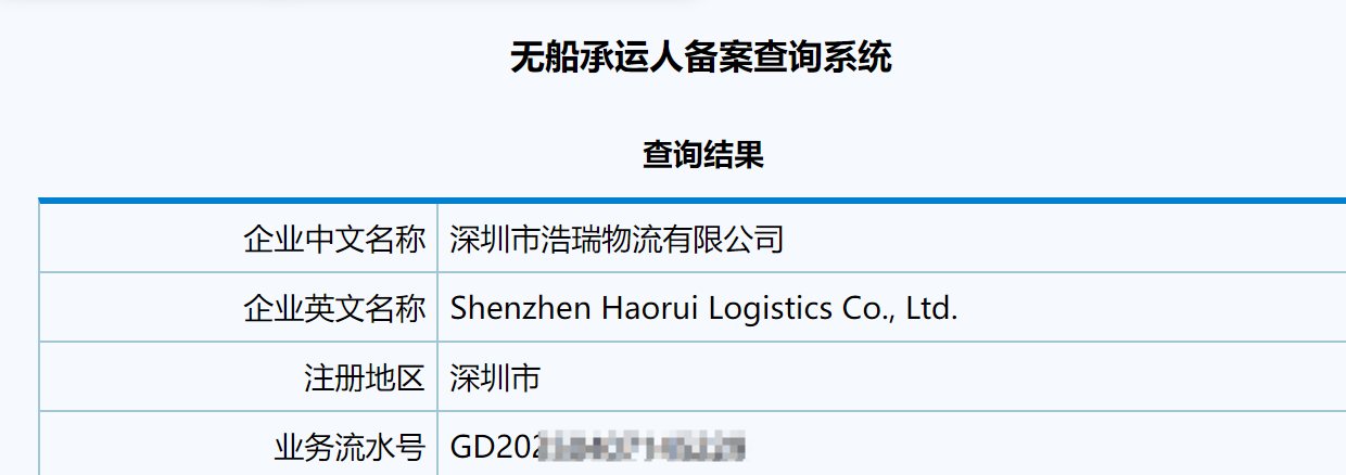Shenzhen Haorui Logistics Co., Ltd.