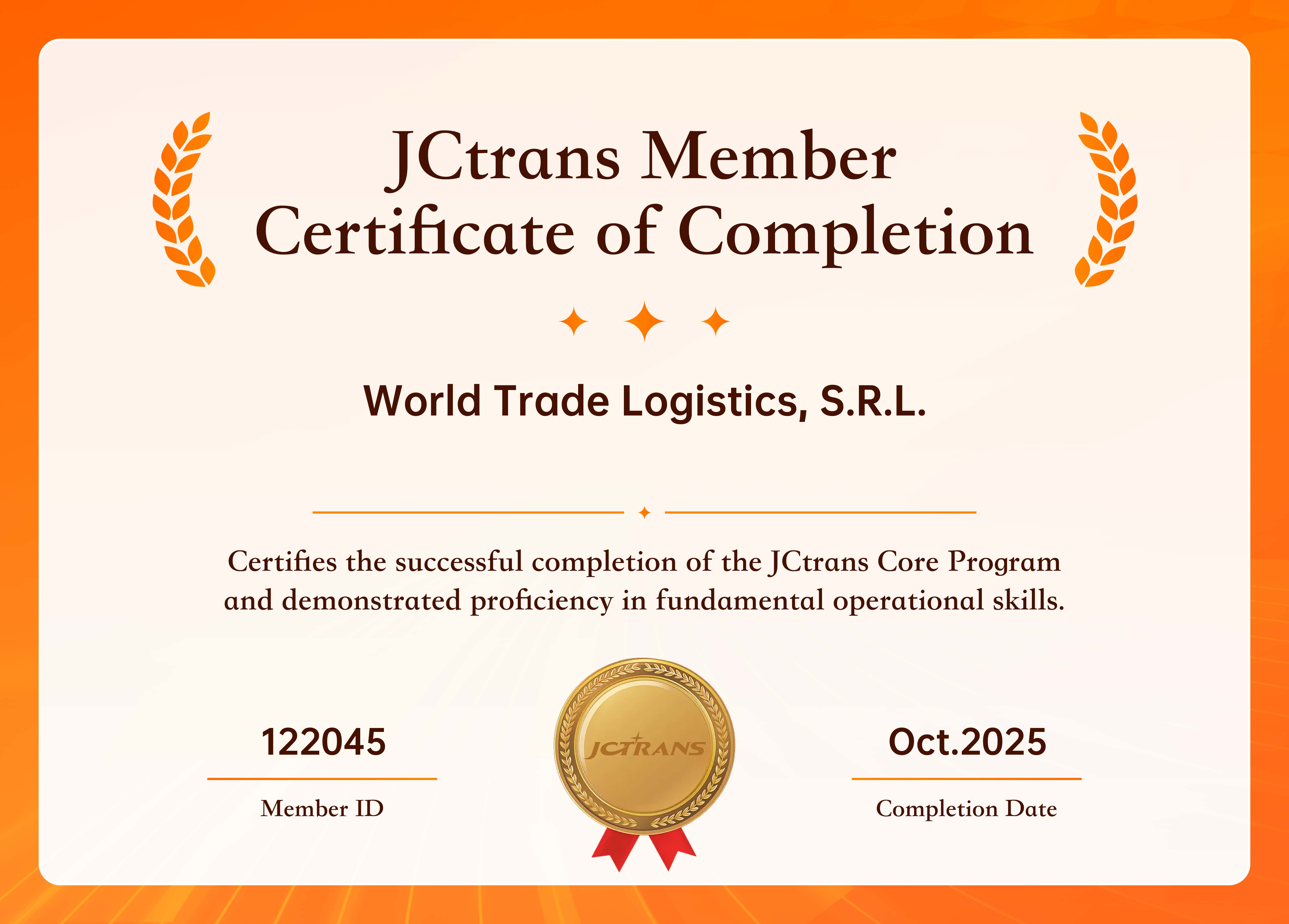 World Trade Logistics, S.R.L.
