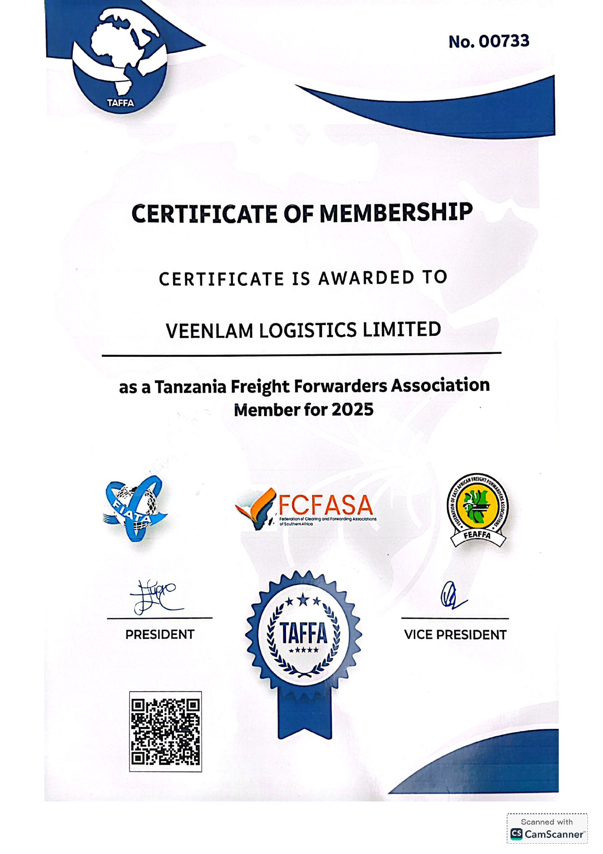 VEENLAM LOGISTICS LIMITED