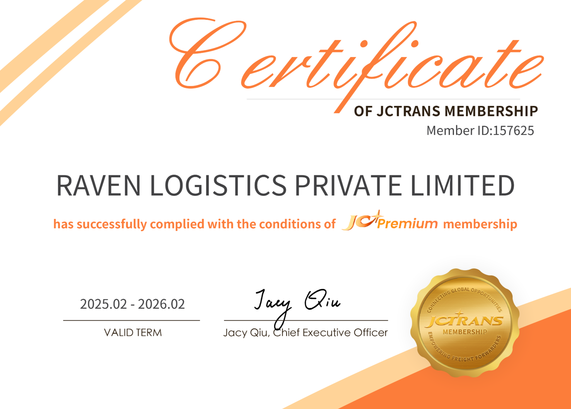 RAVEN LOGISTICS PRIVATE LIMITEDJC Premium