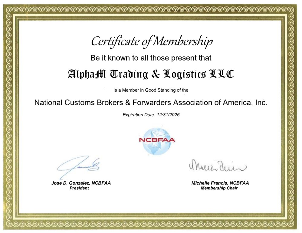 AlphaM Trading & Logistics LLCNCBFAA