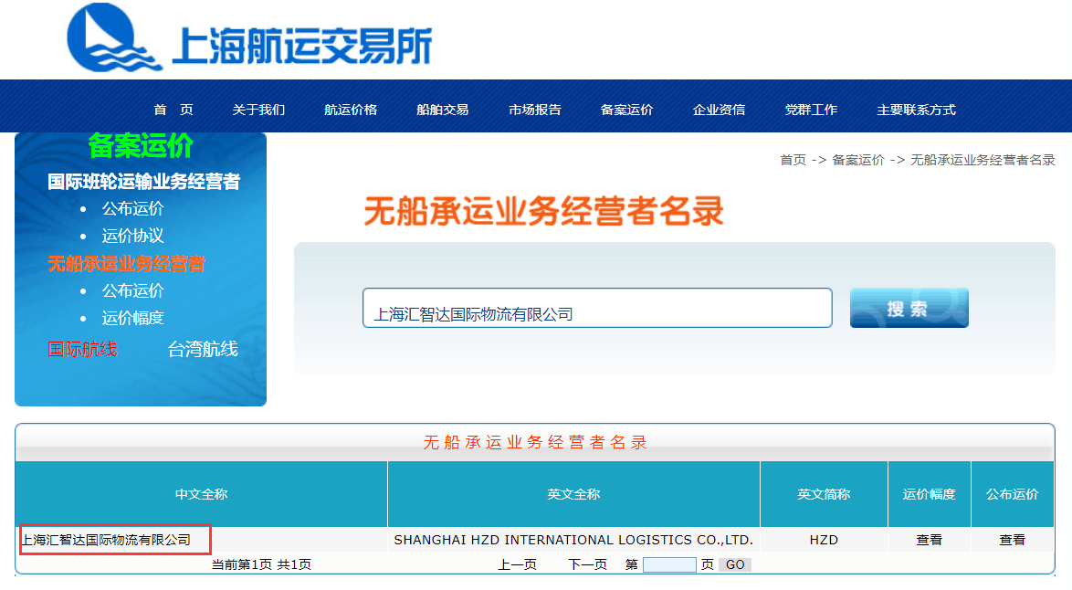 SHANGHAI HZD INTERNATIONAL LOGISTICS CO.,LTD.