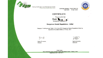 Innovation Aerospace Logistics Co., Ltd.DG Certification CN