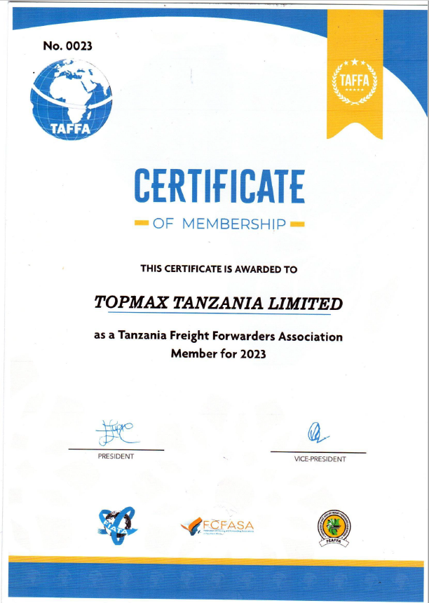 TOPMAX TANZANIA LIMITEDFreight Forwarders