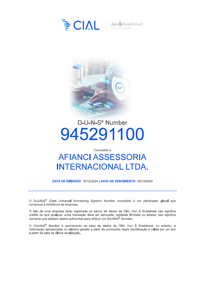 Afianci Assessoria Internacional LTDAD-U-N-S