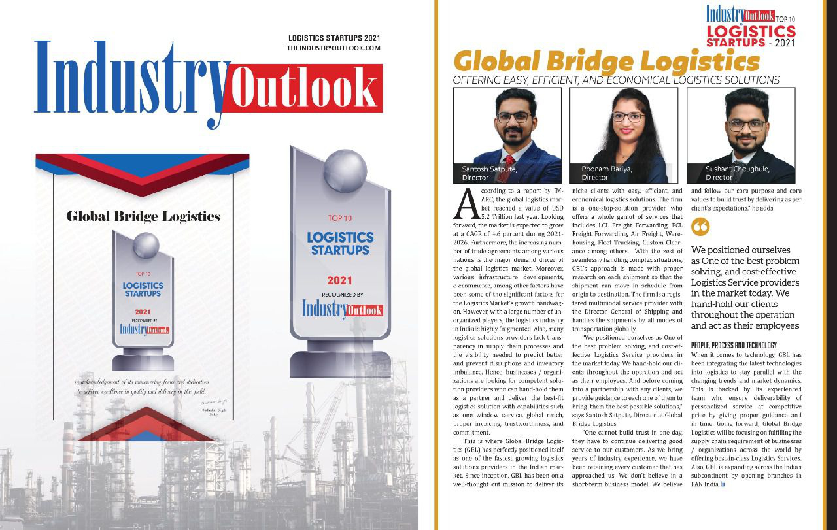 GLOBALBRIDGE LOGISTICS PRIVATE LIMITEDTOP 10 News