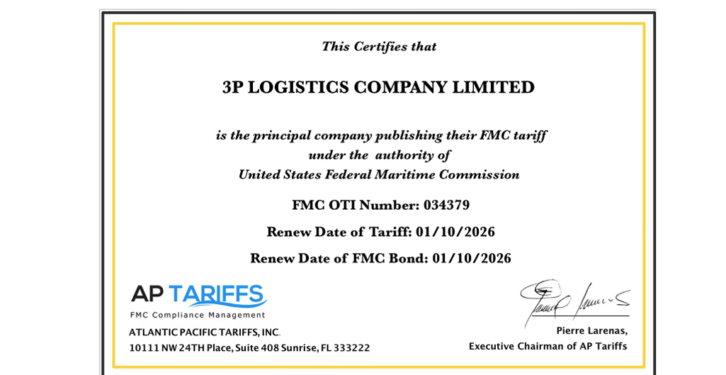 3P LOGISTICS CO., LTD