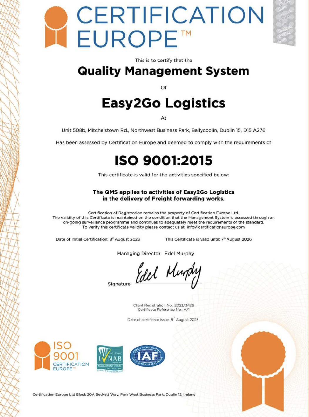 EASY2GO LOGISTICS_货运代理公司简介,联系方式,地址-JCtrans杰西圈 | JCtrans Platform ...