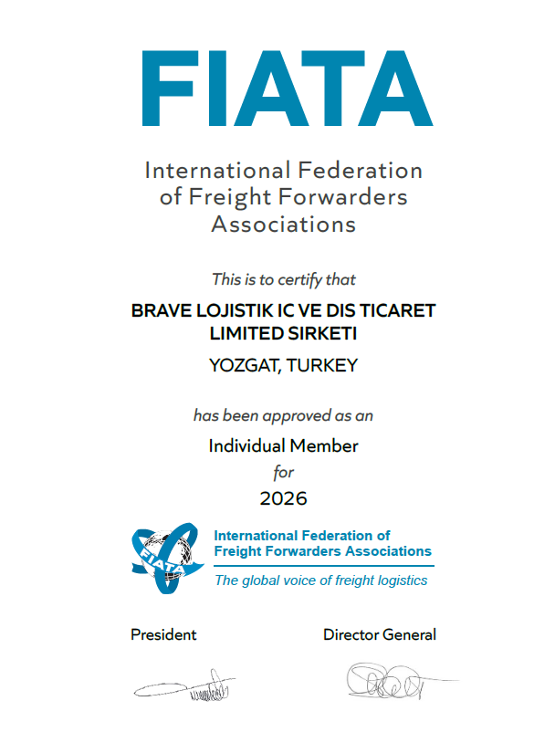 BRAVE LOJISTIK IC VE DIS TICARET LIMITED SIRKETI