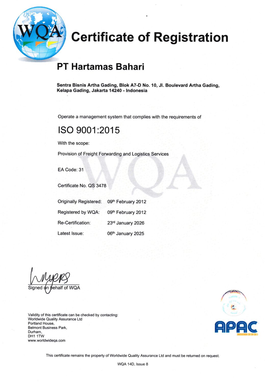 PT Hartamas Bahari
