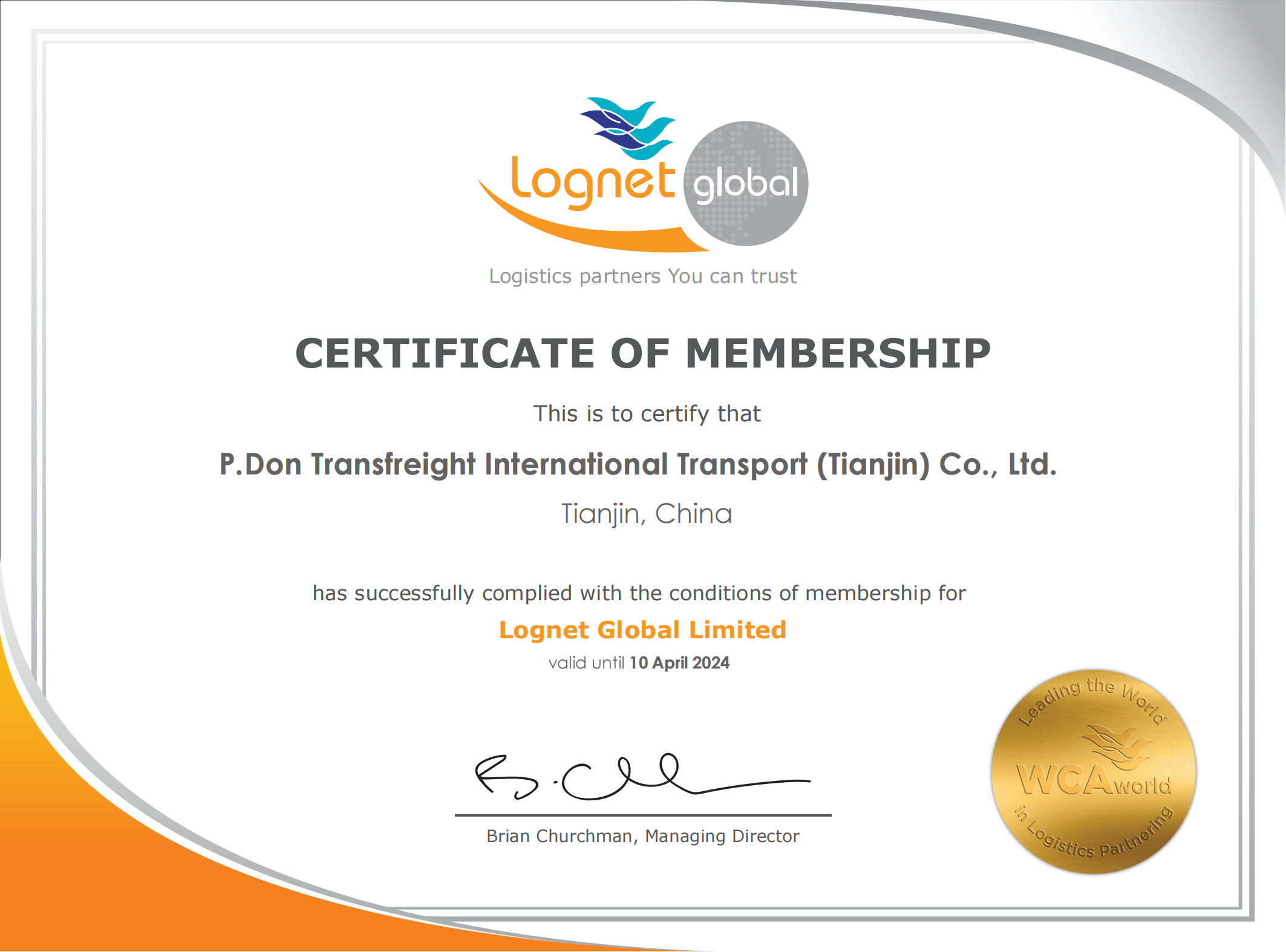 P.DON INTERNATIONAL SUPPLY CHAIN CO.,LTDInternational freight for