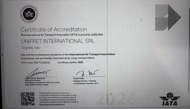 UNIFRET INTERNATIONAL S.R.L.