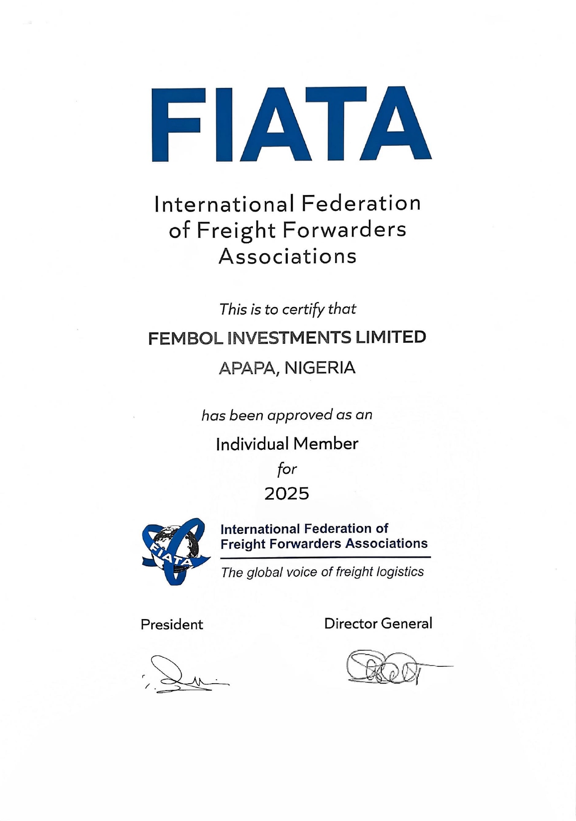 Fembol Investments Limited