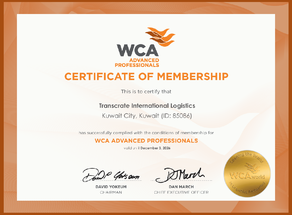 TRANSCRATE INTERNATIONAL LOGISTICS L.L.CWCA