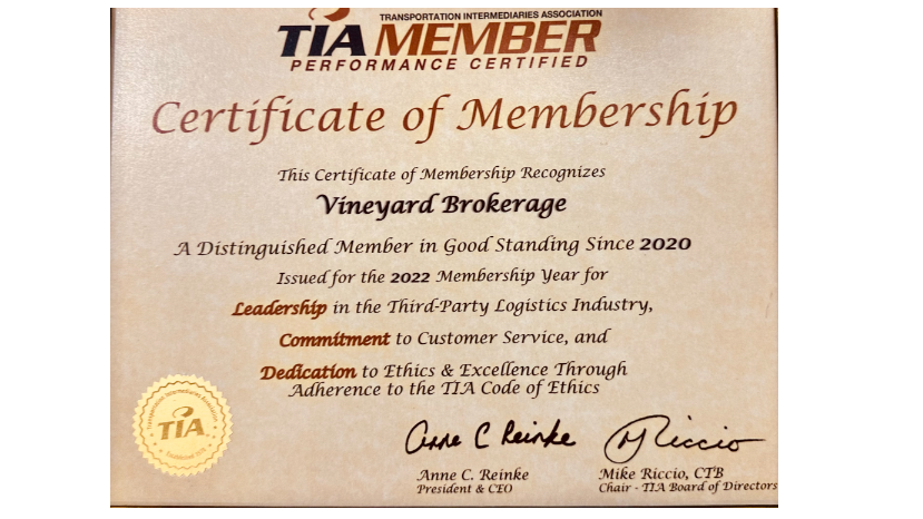 Vineyard BrokerageTIA