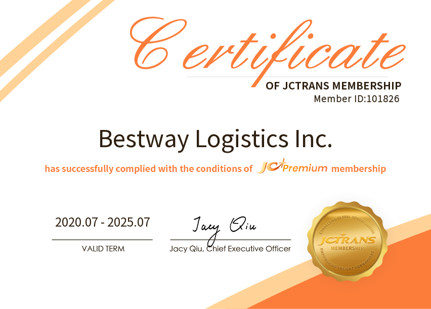 Bestway Logistics Inc.JC Premium