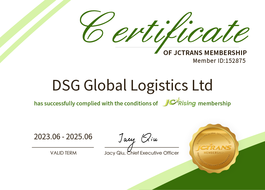 DSG Global Logistics LtdJC Rising