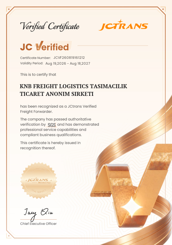 KNB FREIGHT LOGISTICS TASIMACILIK TICARET ANONIM SIRKETIJC Verified