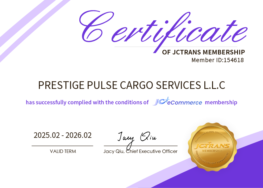 PRESTIGE PULSE CARGO SERVICES L.L.CJC eCommerce