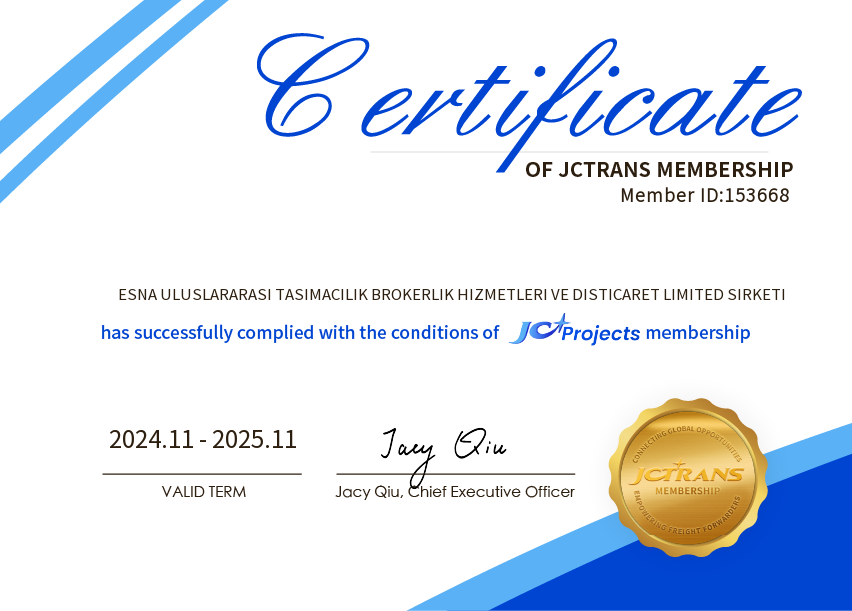 ESNA ULUSLARARASI TASIMACILIK BROKERLIK HIZMETLERI VE DISTICARET LIMITED SIRKETIJC Projects