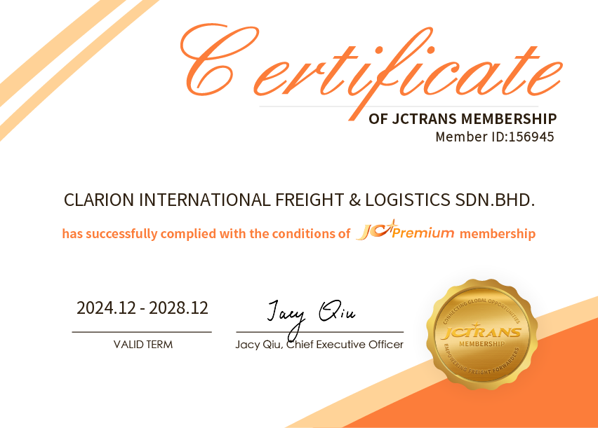 CLARION INTERNATIONAL FREIGHT & LOGISTICS SDN.BHD.JC Premium