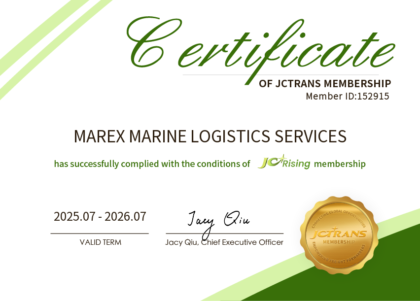 MAREX MARINE LOGISTICS SERVICESJC Rising