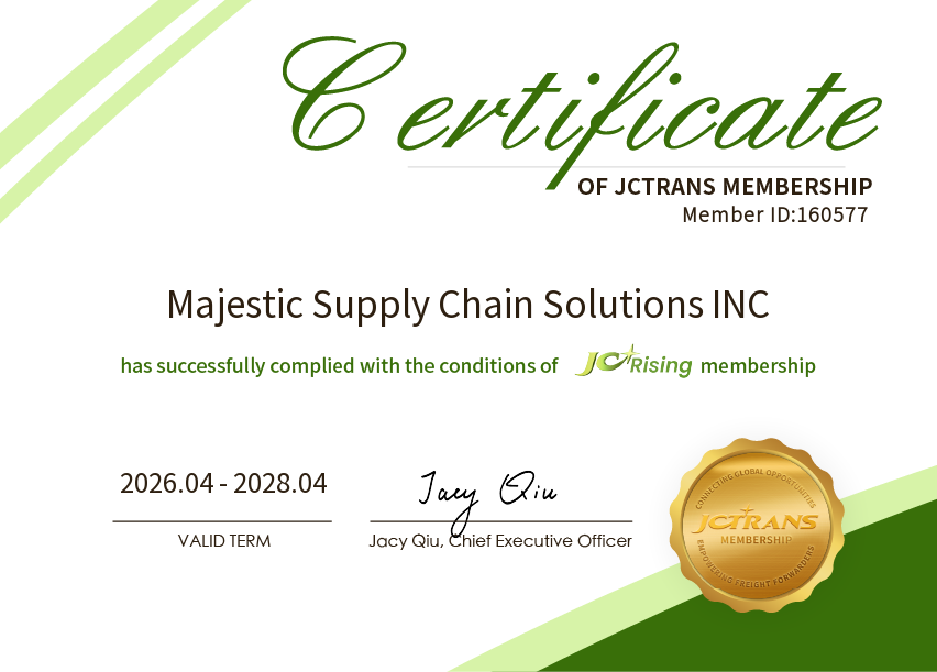Majestic Supply Chain Solutions INCJC Rising