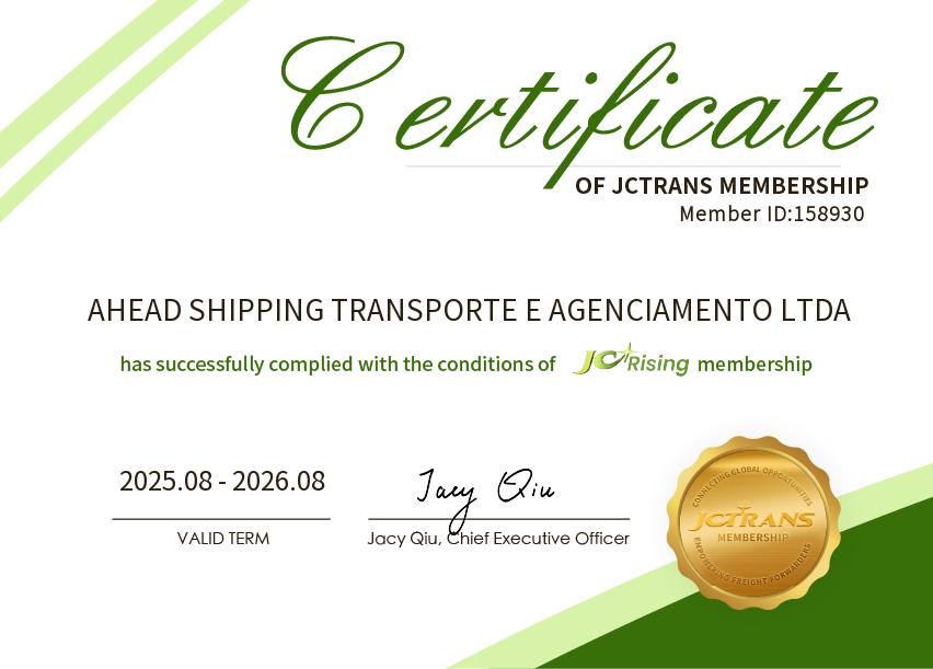 AHEAD SHIPPING TRANSPORTE E AGENCIAMENTO LTDAJC Rising