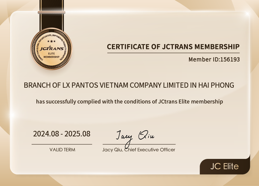 BRANCH OF LX PANTOS VIETNAM COMPANY LIMITED IN HAI PHONGJC Elite